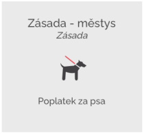 Platba poplatku pes
