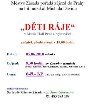 DĚTI RÁJE - POZOR, počet míst omezen.
