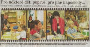 Z tisku: Pro některé poprvé, pro jiné naposledy......