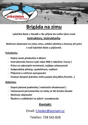 Brigáda na zimu: SKIINSTRUKTOR/KA v Zásadě