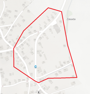 mapa uzavírky