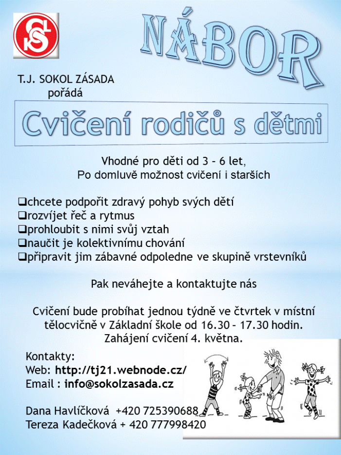 dvičení s dětmi