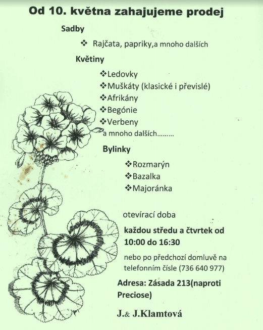 plakát zahradnictví