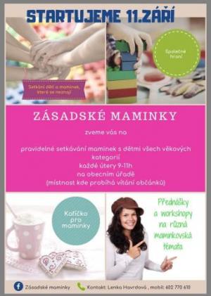 Zásadské maminky - setkávání v Zásadě